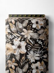 Petal flower style with black,white colors