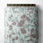 Bloom flower style with green,red colors