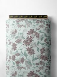 Bloom flower style with green,red colors