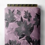 Bloom flower style with black,pink colors