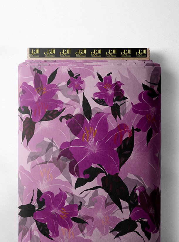 LAI02-0911_1-1.jpg Bloom flower style with purple,black colors - Image 1