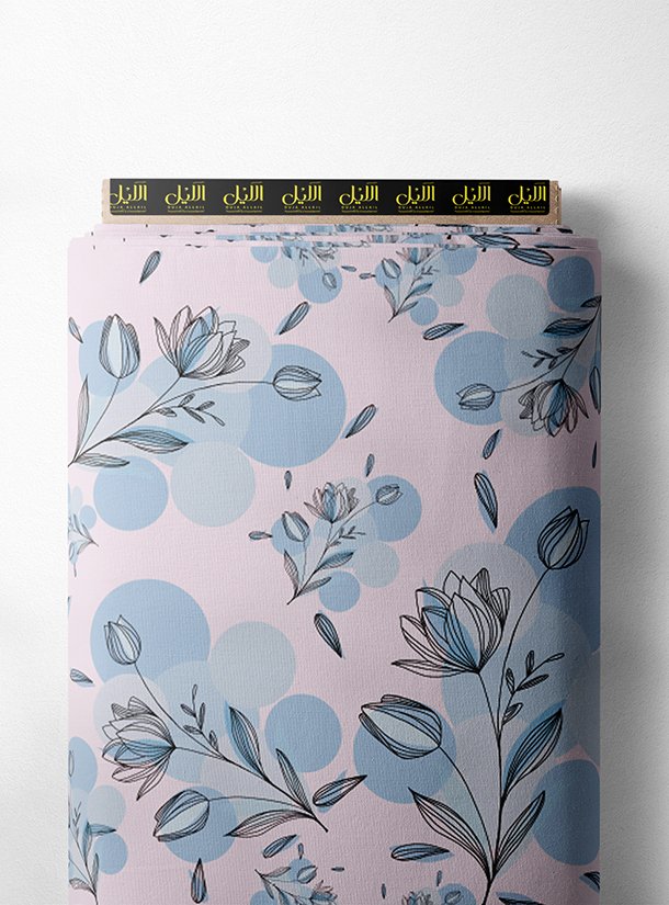 LAI02-0912_1-1.jpg Bloom flower style with blue, pink colors - Image 1