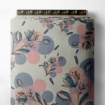 Petal flower style with pink,grey colors