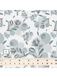 Petal flower style with grey,green colors - Image 5
