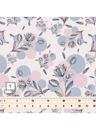 Bloom flower style with grey,pink colors - Image 5