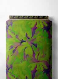 Leaf nature style with green,purple colors