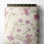 Petal flower style with pink,green colors