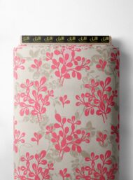 Leaf flower style with pink,grey colors