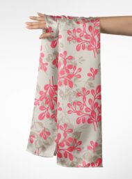 Leaf flower style with pink,grey colors - Image 3