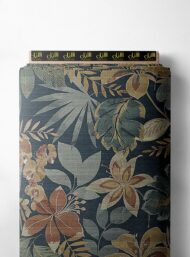 Leaf flower style with green,brown colors