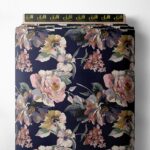 Bloom flower style with pink,green colors