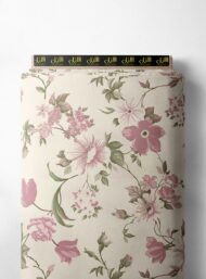 Petal flower style with pink,green colors