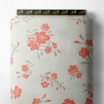 Bloom flower style with red,green colors