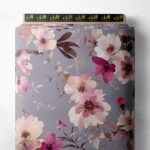 Bloom flower style with pink,white colors