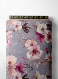 Bloom flower style with pink,white colors