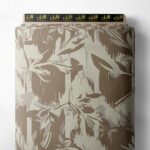 Leaf flower style with brown,grey colors