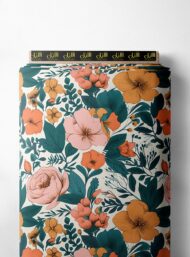 Petal flower style with pink,orange colors