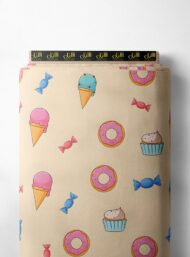 Ice cream others style with pink,blue colors