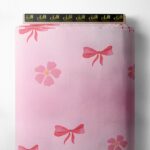 Bow flower style with pink,red colors