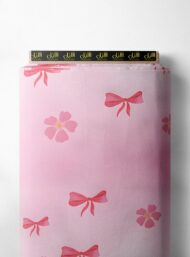 Bow flower style with pink,red colors