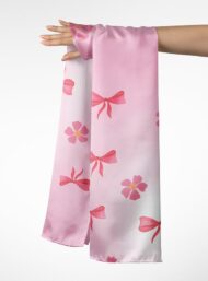 Bow flower style with pink,red colors - Image 3