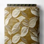 Leaf nature style with brown, white colors