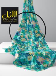 Leaf flower style with green,blue colors - Image 2