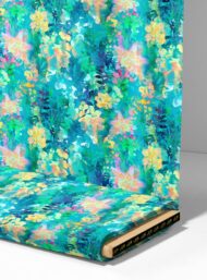 Leaf flower style with green,blue colors - Image 4