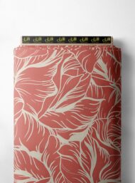 Leaf flower style with red,white colors