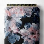 Petal flower style with blue,pink colors