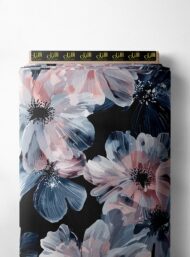 Petal flower style with blue,pink colors