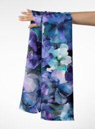 Bloom flower style with blue,purple colors - Image 3