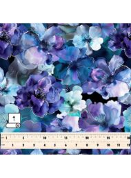 Bloom flower style with blue,purple colors - Image 5
