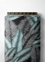 Leaf nature style with black,green colors