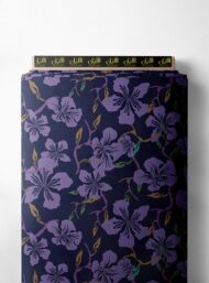 Petal flower style with purple,green colors