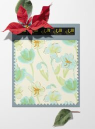 Bloom flower style with blue,green colors - Image 6
