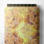 Bloom flower style with yellow,brown colors