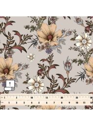 Bloom flower style with brown,green colors - Image 5