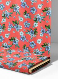 Bloom flower style with blue,green colors - Image 4