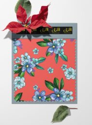 Bloom flower style with blue,green colors - Image 6