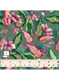 Leaf flower style with green,pink colors - Image 5