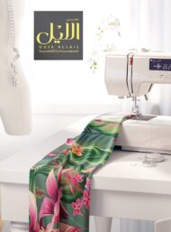 Leaf flower style with green,pink colors - Image 7