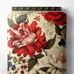 Petal flower style with red,blue colors