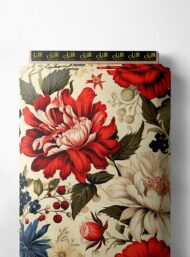 Petal flower style with red,blue colors