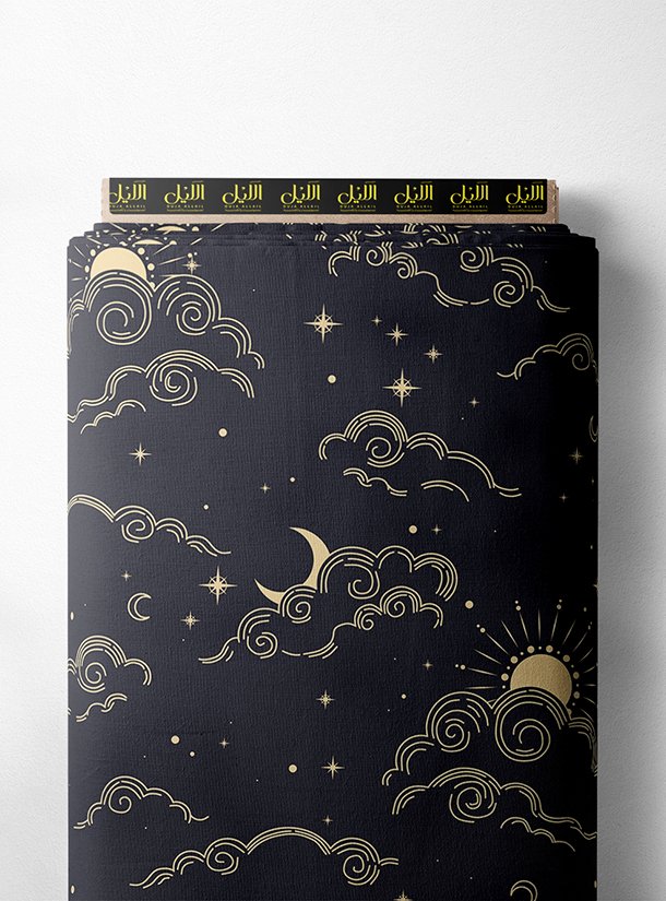 LAI02-0984_1-1.jpg Clouds ocean and sky style with black,yellow colors - Image 1