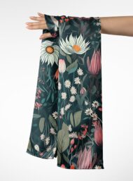 Leaf flower style with green,pink colors - Image 3