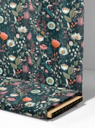 Leaf flower style with green,pink colors - Image 4