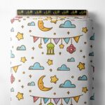 Moon mixed style with yellow,blue colors