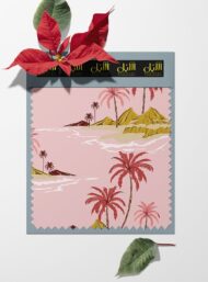 Palm nature style with pink,green colors - Image 6
