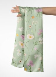 Petal flower style with green,pink colors - Image 3